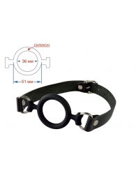 Черный кляп-рамка на регулируемых ремешках - Sitabella - купить с доставкой в Нижнекамске