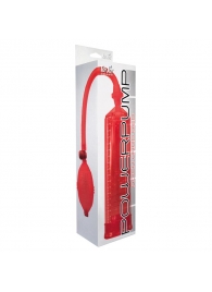 Красная вакуумная помпа Power Pump Red - Toy Joy - в Нижнекамске купить с доставкой