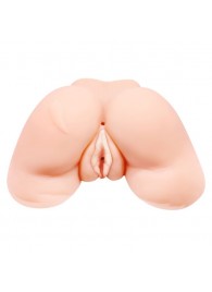 Телесная вибровагина Julie с 2 рабочими отверстиями - Baile - в Нижнекамске купить с доставкой