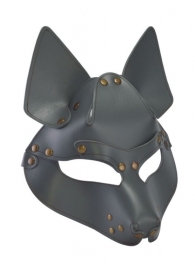 Серая маска Wolf с клепками - Sitabella - купить с доставкой в Нижнекамске