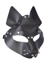 Черная маска Wolf с шипами - Sitabella - купить с доставкой в Нижнекамске