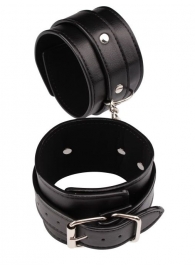 Черные оковы Classic Ankle Cuffs - Chisa - купить с доставкой в Нижнекамске