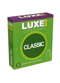 Гладкие презервативы LUXE Royal Classic - 3 шт. - Luxe - купить с доставкой в Нижнекамске