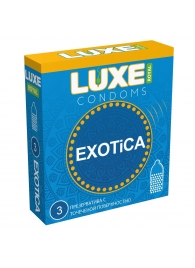 Текстурированные презервативы LUXE Royal Exotica - 3 шт. - Luxe - купить с доставкой в Нижнекамске