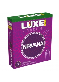 Презервативы с увеличенным количеством смазки LUXE Royal Nirvana - 3 шт. - Luxe - купить с доставкой в Нижнекамске