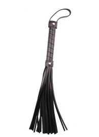 Черная многохвостая плеть Pleasure Whip - 46 см. - Chisa - купить с доставкой в Нижнекамске