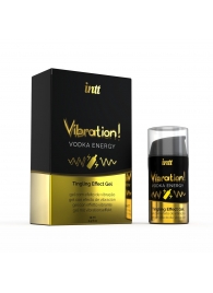 Жидкий интимный гель с эффектом вибрации Vibration! Vodka Energy - 15 мл. - INTT - купить с доставкой в Нижнекамске
