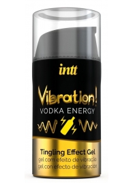 Жидкий интимный гель с эффектом вибрации Vibration! Vodka Energy - 15 мл. - INTT - купить с доставкой в Нижнекамске