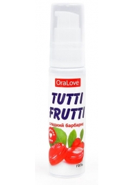 Гель-смазка Tutti-frutti со вкусом барбариса - 30 гр. - Биоритм - купить с доставкой в Нижнекамске