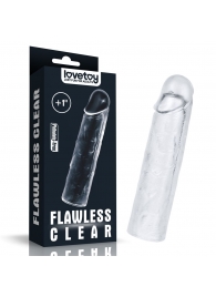 Прозрачная насадка-удлинитель Flawless Clear Penis Sleeve Add 1 - 15,5 см. - Lovetoy - в Нижнекамске купить с доставкой