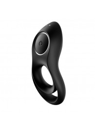 Черное эрекционное виброкольцо Legendary Duo - Satisfyer - в Нижнекамске купить с доставкой