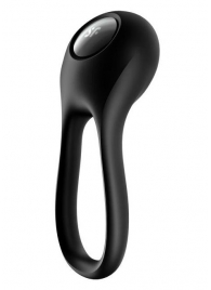 Черное эрекционное виброкольцо Majestic Duo - Satisfyer - в Нижнекамске купить с доставкой