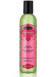 Массажное масло Naturals Strawberry Dreams с ароматом клубники - 236 мл. - Kama Sutra - купить с доставкой в Нижнекамске