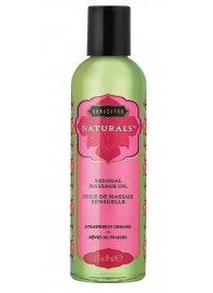 Массажное масло Naturals Strawberry Dreams с ароматом клубники - 59 мл. - Kama Sutra - купить с доставкой в Нижнекамске