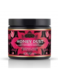 Пудра для тела Honey Dust Body Powder с ароматом клубники - 170 гр. - Kama Sutra - купить с доставкой в Нижнекамске