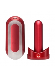 Красный мастурбатор Flip Zero Red   Warmer с подогревом - Tenga - в Нижнекамске купить с доставкой