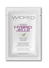 Гель-лубрикант на водно-силиконовой основе Simply Hybrid Jelle - 3 мл. - Wicked - купить с доставкой в Нижнекамске