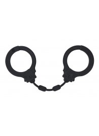 Черные силиконовые наручники Suppression - Lola Games - купить с доставкой в Нижнекамске