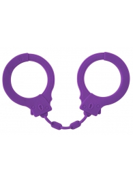 Фиолетовые силиконовые поножи Limitation - Lola Games - купить с доставкой в Нижнекамске