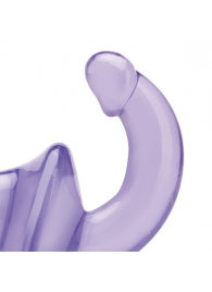 Фиолетовый безремневой страпон Strapless Strap-On - Lux Fetish - купить с доставкой в Нижнекамске
