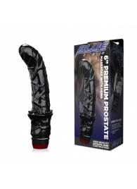 Черный вибромассажер простаты 6  Premium Prostate Massager - BlueLine - в Нижнекамске купить с доставкой