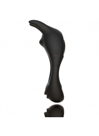Черное эрекционное кольцо с двумя моторами Zeus Dual Vibe Cock Ring - FeelzToys - в Нижнекамске купить с доставкой