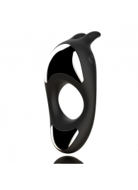 Черное эрекционное кольцо с двумя моторами Zeus Dual Vibe Cock Ring - FeelzToys - в Нижнекамске купить с доставкой