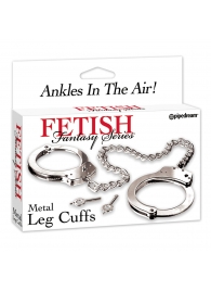 Металлические наручники Metal Leg Cuffs - Pipedream - купить с доставкой в Нижнекамске