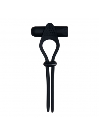 Черное эрекционное лассо с вибропулей Black Tie Affair - Zero Tolerance - в Нижнекамске купить с доставкой