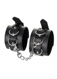 Черные оковы Anonymo из искусственной кожи - ToyFa - купить с доставкой в Нижнекамске
