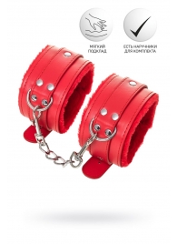 Красные оковы Anonymo из искусственной кожи - ToyFa - купить с доставкой в Нижнекамске