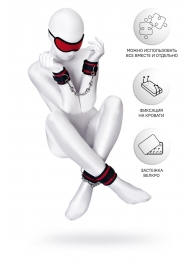 Красно-черный бондажный набор Anonymo - ToyFa - купить с доставкой в Нижнекамске