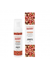 Разогревающее массажное масло  с ароматом клубники Gourmet Strawberry - 50 мл. - Exsens - купить с доставкой в Нижнекамске