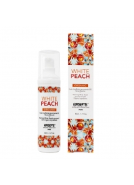 Разогревающее массажное масло Gourmet White Peach Organic с органическими ингредиентами - 50 мл. - Exsens - купить с доставкой в Нижнекамске
