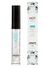 Блеск для губ Hot Kiss Coconut с ароматом кокоса - 7 мл. - Exsens - купить с доставкой в Нижнекамске