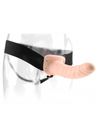 Полый страпон 8  Hollow Strap-On телесного цвета - 19 см. - Pipedream - купить с доставкой в Нижнекамске