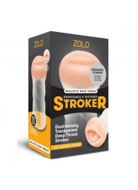 Мастурбатор-ротик ZOLO DEEP THROAT - Zolo - в Нижнекамске купить с доставкой