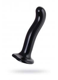 Черный стимулятор для пар P G-Spot Dildo Size L - 19 см. - Strap-on-me - в Нижнекамске купить с доставкой