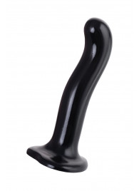 Черный стимулятор для пар P G-Spot Dildo Size L - 19 см. - Strap-on-me - в Нижнекамске купить с доставкой
