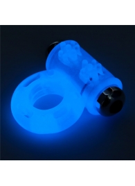 Голубое, светящееся в темноте эрекционное виброкольцо Lumino Play Vibrating Penis Ring - Lovetoy - в Нижнекамске купить с доставкой