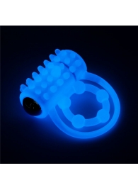 Голубое, светящееся в темноте виброкольцо Lumino Play Vibrating Penis Ring - Lovetoy - в Нижнекамске купить с доставкой