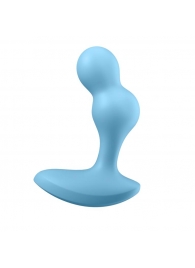 Голубой анальный вибростимулятор Deep Driver - 11,2 см. - Satisfyer - в Нижнекамске купить с доставкой