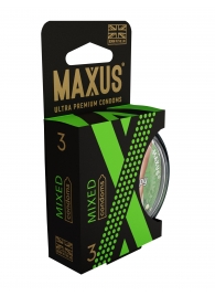 Презервативы в пластиковом кейсе MAXUS AIR Mixed - 3 шт. - Maxus - купить с доставкой в Нижнекамске