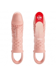 Телесная насадка с вибрацией Cecelia - 18,5 см. - Baile - в Нижнекамске купить с доставкой
