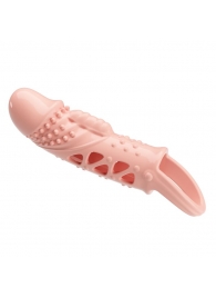 Телесная насадка с вибрацией Cecelia - 18,5 см. - Baile - в Нижнекамске купить с доставкой