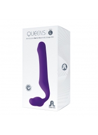Фиолетовый безремневой страпон Queens L - Adrien Lastic - купить с доставкой в Нижнекамске