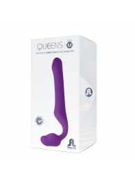 Лиловый безремневой страпон Queens M - Adrien Lastic - купить с доставкой в Нижнекамске