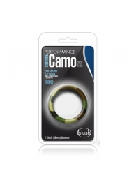 Эрекционное кольцо камуфляжной расцветки Silicone Camo Cock Ring - Blush Novelties - в Нижнекамске купить с доставкой