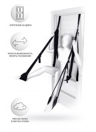 Черные секс-качели на дверь Anonymo №0505 - ToyFa - купить с доставкой в Нижнекамске