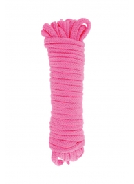 Розовая веревка для связывания Sweet Caress Rope - 10 метров - Sweet Caress - купить с доставкой в Нижнекамске